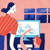 Albert Pinilla, Gemenskap & påverkan newspaper. Poster Design, Digital Design, and Traditional illustration project by Albert Pinilla Ilustrador - 05.04.2020