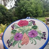 Mi Proyecto del curso: Técnica de bordado con paso atrás. Embroider project by Heidy Pacheco - 05.11.2020