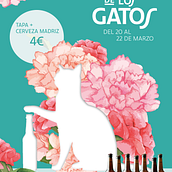 Cartel Ruta de Los Gatos. Art Direction, Design, and Poster Design project by Elena Melchor González - 01.15.2020