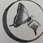 Mi Proyecto del curso: Introducción al bordado en blackwork. Embroider project by Vane Ssa - 05.04.2020