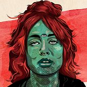 My project in Vector portrait with manual textures course. Digital Drawing, and Traditional illustration project by Shaun Bonner - 05.05.2020