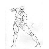  Mi Proyecto del curso: Ilustración para cómics: anatomía de un superhéroe. Pencil Drawing, and Realistic Drawing project by Virginia Martín - 05.05.2020