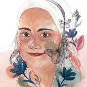 Mi Proyecto del curso: Retrato ilustrado en acuarela. Traditional illustration, Fine Arts, Painting, Drawing, Watercolor Painting, Portrait Drawing, and Artistic Drawing project by Gemma Quilez - 05.05.2020