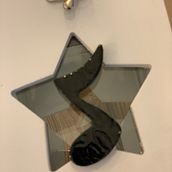 As I mention, I am a musician, so I created a musical symbol brooch. Ceramics project by Justina J-Orinienė - 05.05.2020
