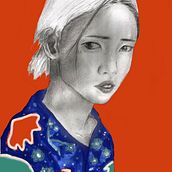 Mi Proyecto del curso: Retrato con lápiz, técnicas de color y Photoshop. Artistic Drawing, Portrait Drawing, Digital Drawing, and Traditional illustration project by Anabel Amezcua - 05.05.2020