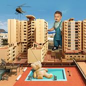 Cariño, he agrandado al niño Ein Projekt aus dem Bereich Collage, Kreativität, Grafikdesign und Fotoretuschierung von alejopch - 05.05.2020