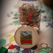 Mi Proyecto del curso: Técnicas de bordado en miniatura. Embroider project by ccamaggi - 05.06.2020