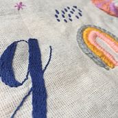 Letras bordadas. Embroider, Design, Graphic Design, T, and pograph project by Rosario Vidal - 05.06.2020