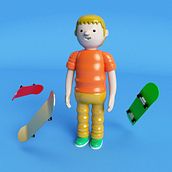 Mi Proyecto del curso: Diseño de personajes en Cinema 4D: del boceto a la impresión 3D. 3D projeto de Diego Sánchez - 15.05.2020