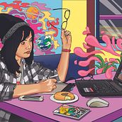 IMMERSION SESSION for Express Your Digital Life Competition 2018. Un proyecto de Dibujo digital, Ilustración digital e Ilustración tradicional de Jireh Resurreccion - 11.05.2020