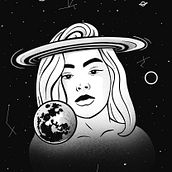Ilustracion personal - Saturno. Traditional illustration project by Alejandro Rubiales - 05.06.2020