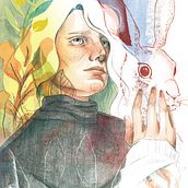 Espiritu animal. Un proyecto de Collage, Dibujo, Dibujo de Retrato, Ilustración tradicional, Pintura a la acuarela y Retoque fotográfico de Carolina Gabaldón - 07.05.2020