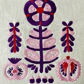 My project in Theory of Colour for Textile Projects course. Embroider project by Erica Beaty - 05.17.2020