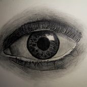 Eye Study_01. Un proyecto de Dibujo a lápiz de Alejandro Figarella - 04.05.2020