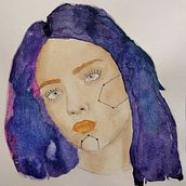 Mi Proyecto del curso: Retrato ilustrado en acuarela. Watercolor Painting project by Matias Santiago Godoy - 06.16.2020
