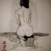 Desnudo al acuarela.. Un proyecto de Pintura a la acuarela de Saúl Ríos Meneses - 06.05.2020