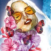 My project in Illustrated Portrait in Watercolor course. Watercolor Painting project by Monica Richmond - 05.08.2020