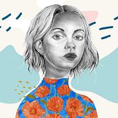 Mi Proyecto del curso: Retrato con lápiz, técnicas de color y Photoshop. Desenho a lápis projeto de Doris Lisset Mamani Sauñe - 08.05.2020