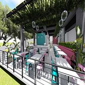 Mi Proyecto del curso: Diseño de interiores para restaurantes. 3D, 3D Animation, and Architecture project by Stephany Vásquez Castaño - 05.08.2020