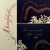 Mi Proyecto del curso: Caligrafía inglesa de la A a la Z. Calligraph project by Natalia Lanza - 05.08.2020