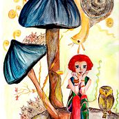 Mi Proyecto del curso: Ilustración con pintura y técnica mixta. Traditional illustration, and Watercolor Painting project by Mariella Villanueva Gutiérrez - 05.09.2020