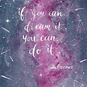 First time doing galaxies, it was fun! Thanks Ana 😃 . Children's Illustration, Painting, and Watercolor Painting project by Clarabel Sage - 05.09.2020