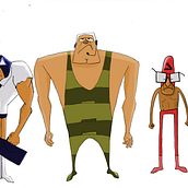 Mi Proyecto del curso: Fábrica de personajes ilustrados: Los tres luchadores oficinistas. Character Design project by efguicho - 05.09.2020