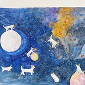 Mi Proyecto del curso: Introducción a la ilustración infantil. Traditional illustration, Fine Arts, Painting, Pencil Drawing, Drawing, Watercolor Painting, Children's Illustration, and Narrative project by violeta.s.f - 05.09.2020