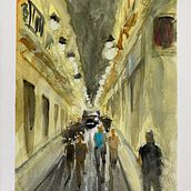 Mi Proyecto del curso: Paisajes urbanos en acuarela . % gloria_ota tarafından hazırlanan Sokak Sanatı projesi - 05.09.2020