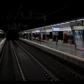 Estacion de Metro "Herrera Oria, Madrid" en 3D Low Poly. Un progetto di Progettazione 3D, Architettura, Architettura d'interni, Cinema, video e TV, Sviluppo di videogiochi, Design, Interior design, Progettazione di videogiochi, Scenografia, Fotografia, Modellazione 3D, Postproduzione fotografica, Pubblicità, Produzione audiovisiva, VFX e Videogiochi di Daniel Martinez Rivera - 09.07.2019