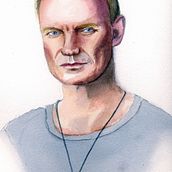 Proyecto 2. Portrait Drawing, Traditional illustration, Painting, and Watercolor Painting project by Héctor Valor - 05.09.2020