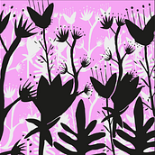 My project in Illustrated Pattern Design course. Traditional illustration project by Valérie Yobé - 05.09.2020