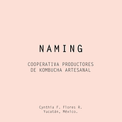 Naming cooperativa/bebida kombucha. Naming project by Cynthia Flores - 05.10.2020