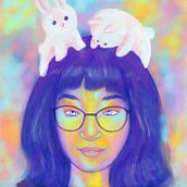 Retratos femeninos, pinturas digitales. Traditional illustration, and Digital Illustration project by Eva Caldas - 03.09.2020