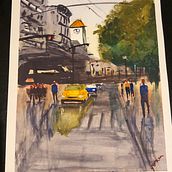 Mi Proyecto del curso: Paisajes urbanos en acuarela Ein Projekt aus dem Bereich Aquarellmalerei von pepegaram - 10.05.2020