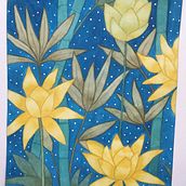 Lotos y bambú  Ein Projekt aus dem Bereich Botanische Illustration von Angela Morales - 12.05.2020
