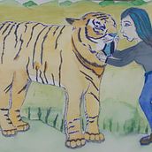 En sincronía con mi felino interior. Drawing project by Sigrid Herrera - 05.10.2020
