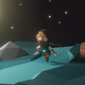 Mi Proyecto del curso: Modelado de personajes low poly para videojuegos . 3D, and 3D Character Design project by Judit Clopés - 05.10.2020
