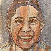 My project in Artistic Portrait with Watercolors course. Watercolor Painting project by ovalper - 05.10.2020