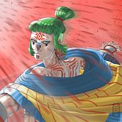 Mi Proyecto del curso: LLUVIA ROJA (FAN ART). Un progetto di Illustrazione tradizionale e Illustrazione digitale di HAROLDO BAUTE - 11.05.2020