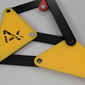 Mecanismos de Theo Jansen. Projekt z dziedziny Animacje 3D,  Architektura i Rzeźba użytkownika Magdiel Torres Vanegas - 11.05.2020