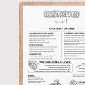Restaurant Menu. Graphic Design project by Adela Lanuza Lopez - 04.13.2020
