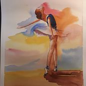Mi Proyecto del curso: Anatomía a la acuarela_Bailarina Ein Projekt aus dem Bereich Artistische Zeichnung von Amparo Espinosa Martín - 11.05.2020