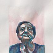 Primer retrato acuarela (Curso Alejandro Casanova). Drawing, and Watercolor Painting project by Patricia Herrero - 05.10.2020