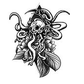Mi Proyecto del curso: Diseño e ilustración digital de tatuajes con Procreate. Un projet de Conception de tatouage de Juan Fco Martinez Cerezo - 11.05.2020