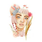 Sirena: Retrato ilustrado en acuarela + Fabiana P.. Digital Drawing, Traditional illustration, and Digital Illustration project by fabianapaez4 - 05.12.2020