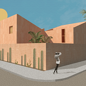 Mi Proyecto del curso: Representación gráfica de proyectos arquitectónicos. Architecture, Digital Architecture, and Collage project by Mariana Romero Méndez - 05.05.2020