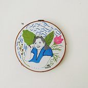 Mi Proyecto del curso: Creación de retratos bordados. Embroider, Pencil Drawing, Acr, and lic Painting project by Analecia Tijerina - 05.08.2020