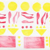 My project in Stamping Techniques for Children course. Graphic Design project by Valérie Yobé - 05.13.2020