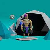 Mi Proyecto del curso: Modelado de personajes low poly para videojuegos . 3D, Game Development, 3D Design, 3D Character Design, Game Design, and Video Games project by Félix Antúnez - 05.12.2020